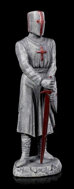 Tempelritter Figur Mit Rotem Schwert