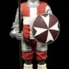 Malteser Ritter Figur Mit Pike Und Rundschild -Figurenmodell Geschäft Tempelritter Figur Mit Speer Und Rundschild 1280x1280
