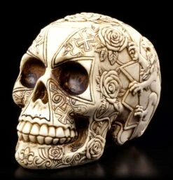 Tempelritter Totenkopf Mit Löwenwappen -Figurenmodell Geschäft Totenkopf Blume Loewe 2 1280x1280