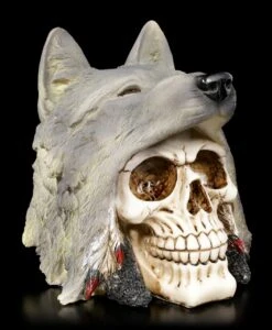 Totenkopf - Indianer Mit Wolfskopf