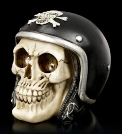 Totenkopf Mit Motorradhelm -Figurenmodell Geschäft Totenkopf Mit Motorradhelm 2 1280x1280