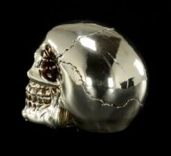 Totenkopf - Silberfarben Glänzend -Figurenmodell Geschäft Totenkopf menschlich silber 4 1280x1280