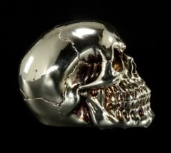 Totenkopf - Silberfarben Glänzend -Figurenmodell Geschäft Totenkopf menschlich silber 7 1280x1280