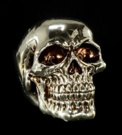 Totenkopf - Silberfarben Glänzend