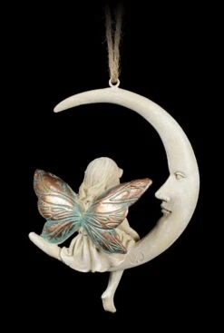 Elfen Figur Auf Mond - Rosalia -Figurenmodell Geschäft Waldelfe Auf Mond Rosa 2 1280x1280