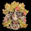 Waldgeist Wandrelief - Pilzgesicht