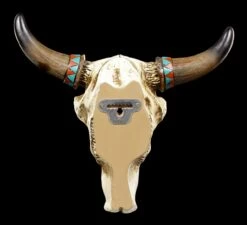 Wandrelief - Rinderschädel Mit Indianerbemalung -Figurenmodell Geschäft Wandrelief Rinderschaedel Mit Indianerbemalung 2 1280x1280