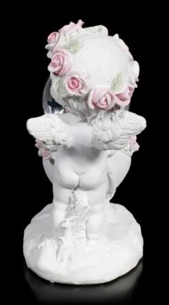 Weiße Cherub Figur Mit Schneekugel -Figurenmodell Geschäft Weisse Engel Figur Mit Schneekugel 2 1280x1280