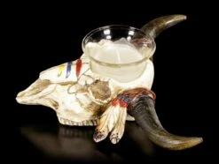 Wilder Westen Teelichthalter - Bisonkopf -Figurenmodell Geschäft Wilder Westen Teelichthalter Bisonkopf 2 1280x1280