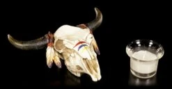 Wilder Westen Teelichthalter - Bisonkopf -Figurenmodell Geschäft Wilder Westen Teelichthalter Bisonkopf 4 1280x1280