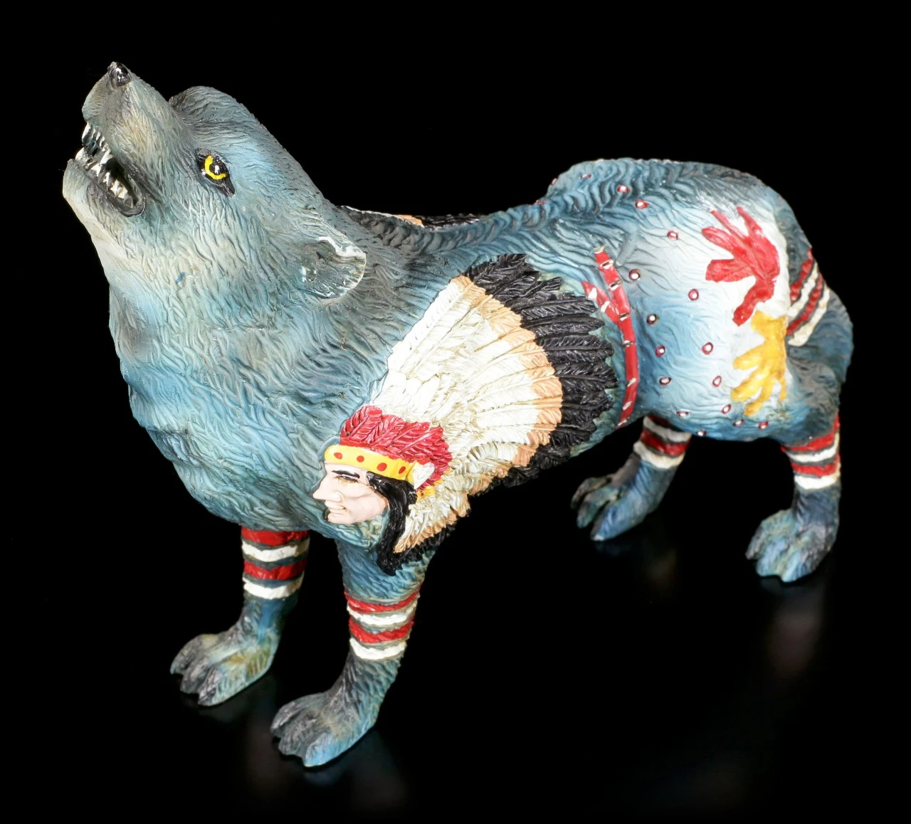 Wolf Spirit Figur - Häuptling 7 Wolf Spirit Figur - Häuptling – Bild 5