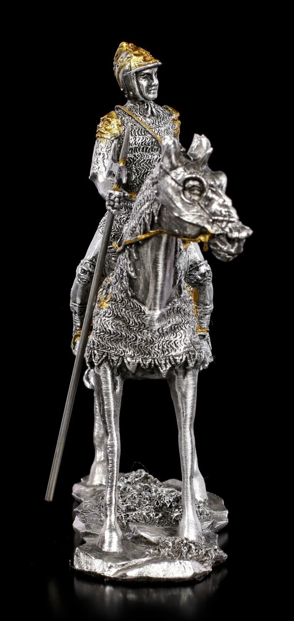 Zinn Ritter Figur Auf Pferd Mit Hellebarde 5 Zinn Ritter Figur Auf Pferd Mit Hellebarde – Bild 3